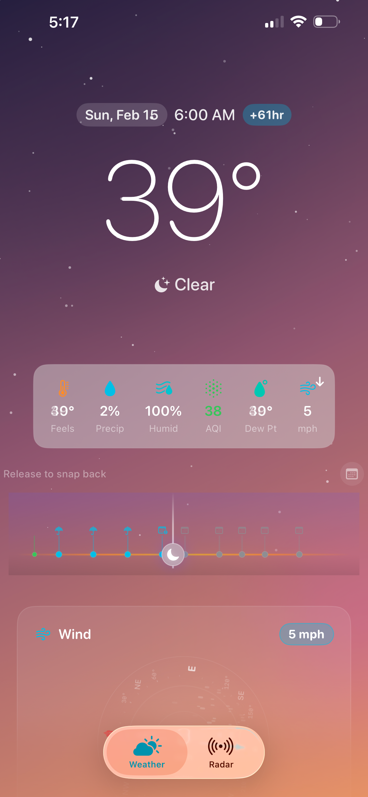 Glass Weather Dashboard