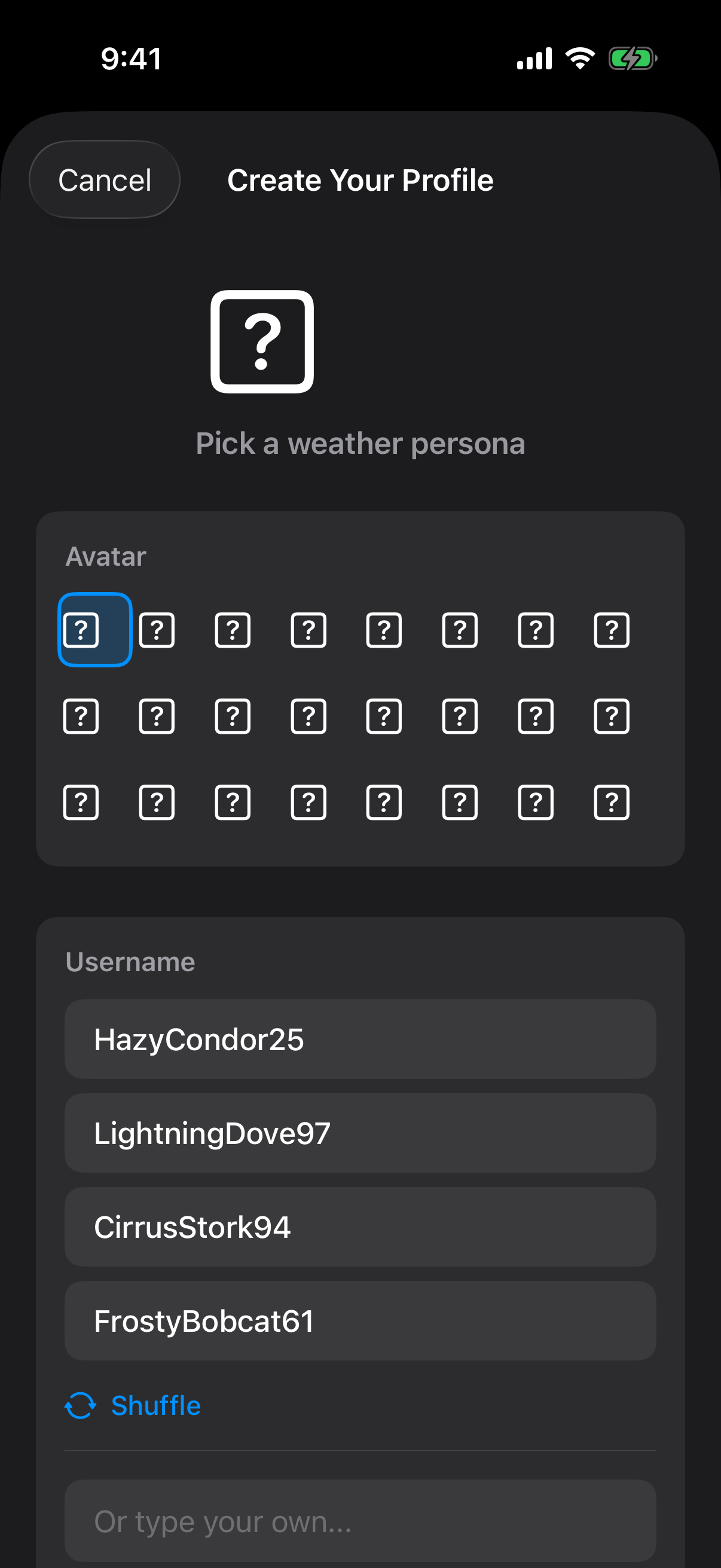 Social Weather Feed